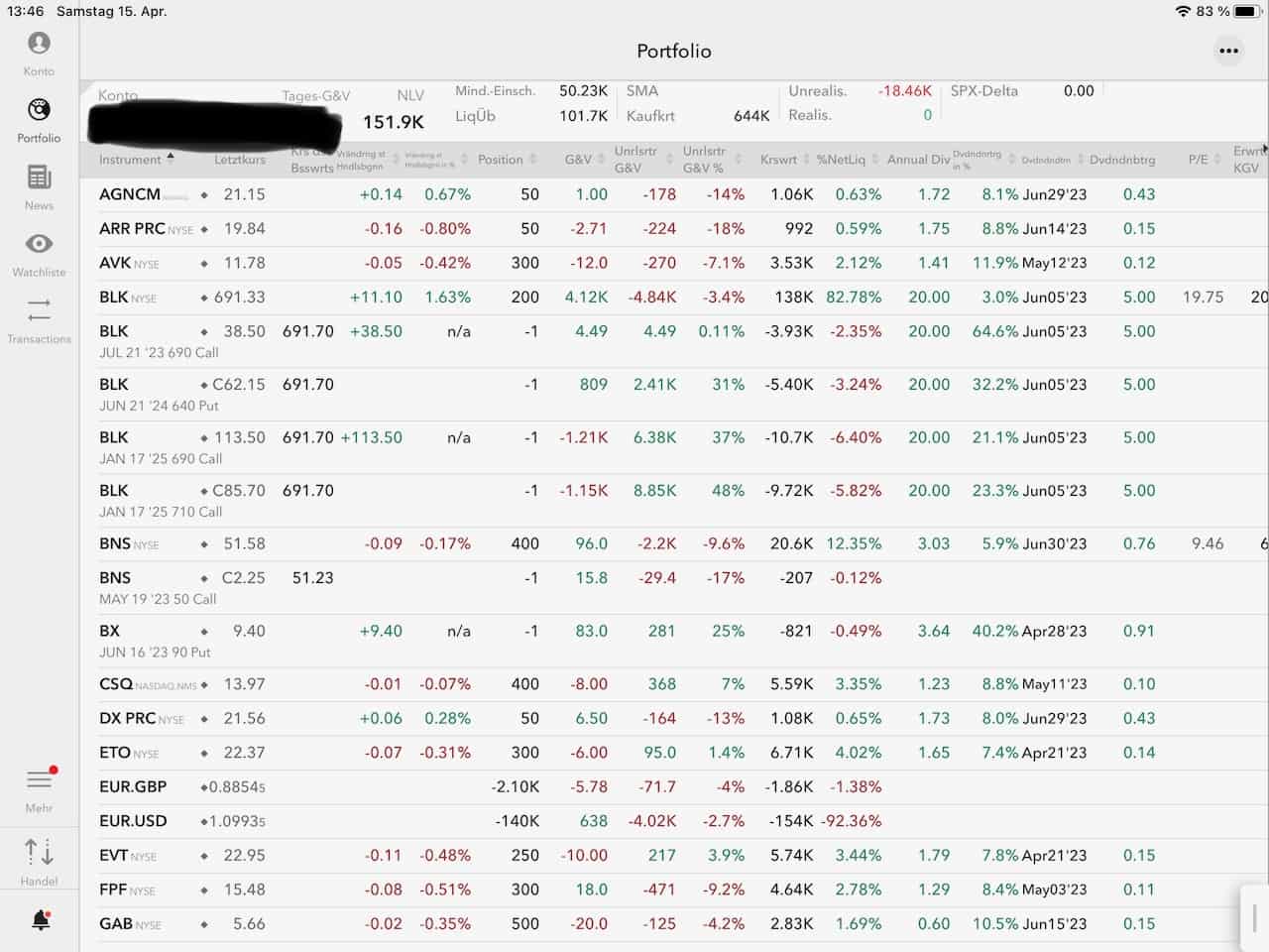 Portfolio mobile APP